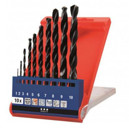 Immagine di KIT 10 PUNTE HSS PER METALLO DIAMETRO 1,0-10,0 MM EINHELL
