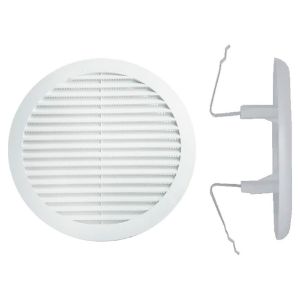 Immagine di GRIGLIA PVC TONDA UNIVERSALE CON MOLLA DIAMETRO 120/160 MM CONFEZIONE 2 PZ