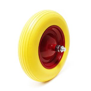 Immagine di RUOTA PER CARRIOLA POLIURETANO PASSO CORTO