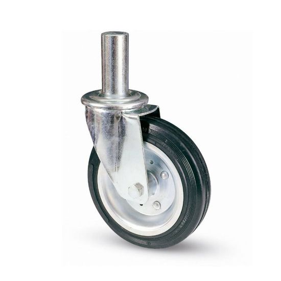 Immagine di RUOTA SENZA FRENO ZINCATA PER PONTEGGI