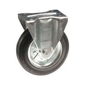 Immagine di RUOTA IN GOMMA SERIE LEGGERA Ø 100 MM CON BOCCOLA PER SUPPORTO FISSO