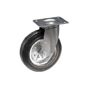 Immagine di RUOTA IN GOMMA SERIE LEGGERA Ø 80 MM CON BOCCOLA PER SUPPORTO PIASTRA GIREVOLE