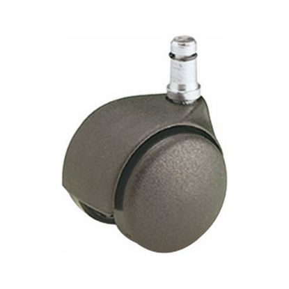 Immagine di RUOTA GEMELLATA IN POLIPROPILENE Ø 50 MM CON SUPPORTO A PERNO LISCIO DIAMETRO 8 MM