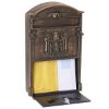 Immagine di CASSETTA POSTA RESIDENCE 25,5x41 CM COLORE BRONZO