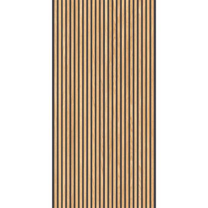 Immagine di DECORO GRES PORCELLANATO RETTIFICATO CANNE HONEY BLACK 60x120 CM SPESSORE 8,5 MM RONDINE