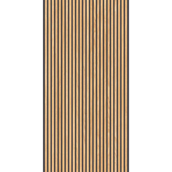 Immagine di DECORO GRES PORCELLANATO RETTIFICATO CANNE HONEY BLACK 60x120 CM SPESSORE 8,5 MM RONDINE