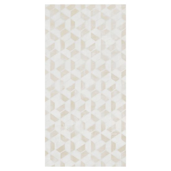 Immagine di DECORO CERAMICA PASTA BIANCA RETTIFICATO AUREA PRISMA 60x120 CM SPESSORE 7 MM RONDINE