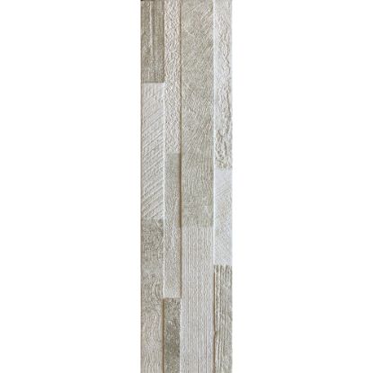 Immagine di RIVESTIMENTO GRES PORCELLANATO VOLCANO 3D BEIGE 15x61 CM SPESSORE 7-11 MM RONDINE