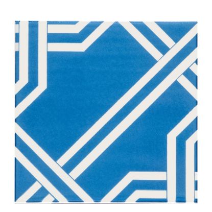 Immagine di DECORO CERAMICA BICOTTURA GAIANO TURCHESE 20x20 CM SPESSORE 10 MM GIOVANNI DE MAIO