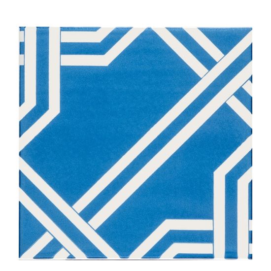 Immagine di DECORO CERAMICA BICOTTURA GAIANO TURCHESE 20x20 CM SPESSORE 10 MM GIOVANNI DE MAIO
