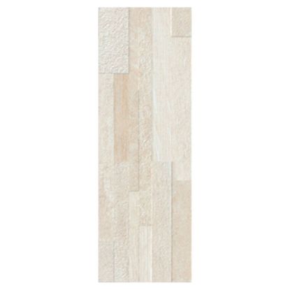 Immagine di DECORO CERAMICA BICOTTURA ORIONE FOCUS BEIGE 25x75 CM SPESSORE 8,3 MM HERBERIA