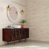 Immagine di DECORO CERAMICA BICOTTURA ORIONE FOCUS BEIGE 25x75 CM SPESSORE 8,3 MM HERBERIA