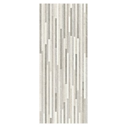Immagine di DECORO CERAMICA BICOTTURA HABITA STICK GREY 20x50 CM SPESSORE 7 MM HERBERIA