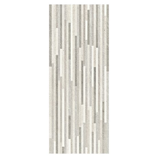 Immagine di DECORO CERAMICA BICOTTURA HABITA STICK GREY 20x50 CM SPESSORE 7 MM HERBERIA