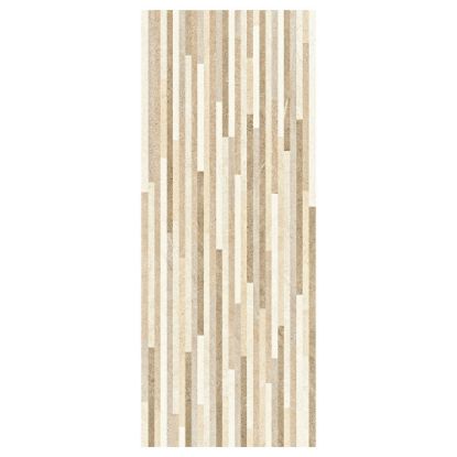 Immagine di DECORO CERAMICA BICOTTURA HABITA STICK BEIGE 20x50 CM SPESSORE 7 MM HERBERIA