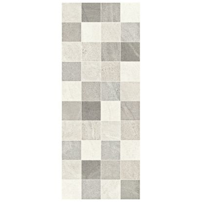 Immagine di DECORO CERAMICA BICOTTURA HABITA SQUARE GREY 20x50 CM SPESSORE 7 MM HERBERIA