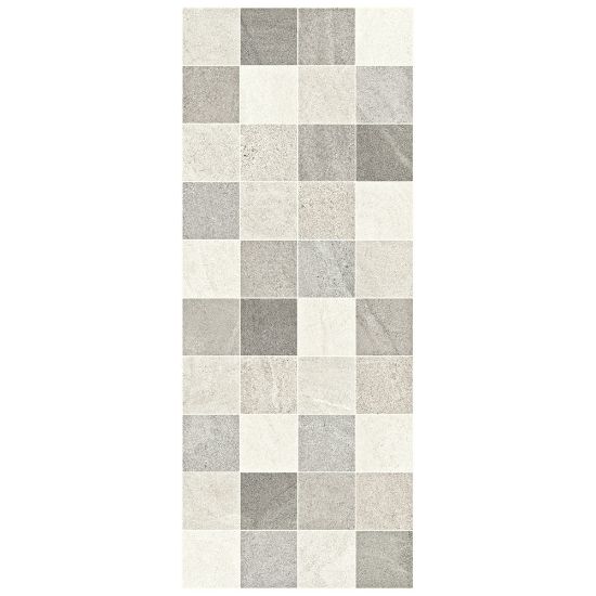 Immagine di DECORO CERAMICA BICOTTURA HABITA SQUARE GREY 20x50 CM SPESSORE 7 MM HERBERIA
