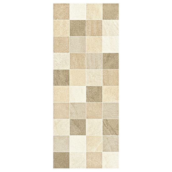 Immagine di DECORO CERAMICA BICOTTURA HABITA SQUARE BEIGE 20x50 CM SPESSORE 7 MM HERBERIA