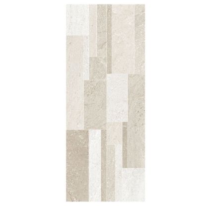 Immagine di DECORO CERAMICA BICOTTURA LITHOS BEIGE MURETTO 20x50 CM SPESSORE 7 MM HERBERIA