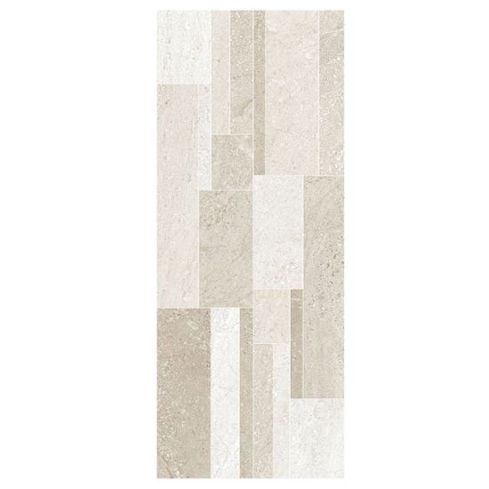 Immagine di DECORO CERAMICA BICOTTURA LITHOS BEIGE MURETTO 20x50 CM SPESSORE 7 MM HERBERIA