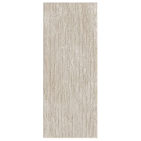 Immagine di DECORO CERAMICA BICOTTURA LITHOS BEIGE RIGATO 20x50 CM SPESSORE 7 MM HERBERIA
