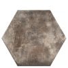 Immagine di RIVESTIMENTO GRES PORCELLANATO MIAMI LIGHT BROWN ESAGONA 24x27,7 CM SPESSORE 10 MM R10 CIR