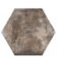 Immagine di RIVESTIMENTO GRES PORCELLANATO MIAMI LIGHT BROWN ESAGONA 24x27,7 CM SPESSORE 10 MM R10 CIR