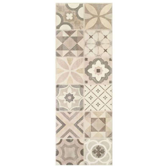 Immagine di DECORO CERAMICA SMALTATA RETTIFICATA EVEN MEDLEY WARM 35x100 CM SPESSORE 8 MM PANARIA