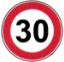 Immagine di CARTELLO STRADALE LIMITE MASSIMO VELOCITA' 30KM/H