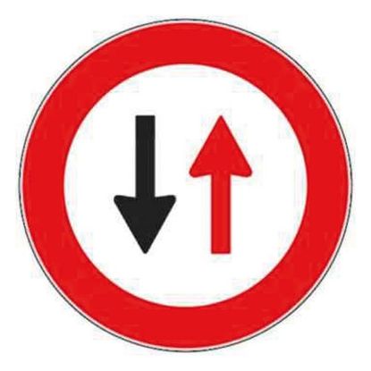 Immagine di CARTELLO STRADALE DARE PRECEDENZA NEI SENSI UNICI ALTERNATI
