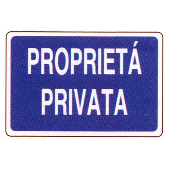Immagine di CARTELLO DI SEGNALAZIONE PROPRIETA' PRIVATA 30x20 CM