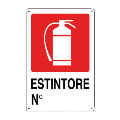 Immagine di CARTELLO DI SICUREZZA ESTINTORE N...... 25x31 CM