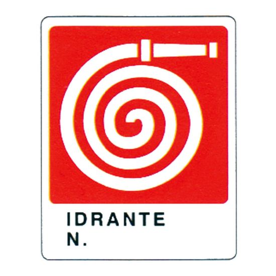 Immagine di CARTELLO DI SICUREZZA IDRANTE 25x31 CM