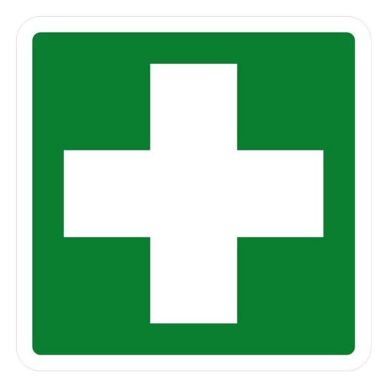 Immagine di CARTELLO DI SICUREZZA CASSETTA MEDICA 25x25 CM