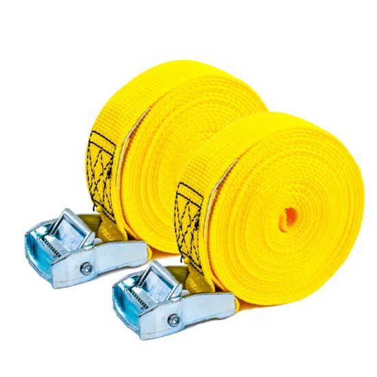 Immagine di COPPIA SISTEMA ANCORAGGIO NASTRO A FIBBRA 35 MM FISSAGGIO LEGGERO LUNGHEZZA 4 MT