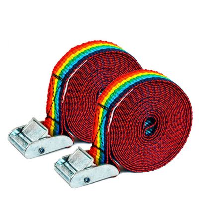 Immagine di COPPIA SISTEMA ANCORAGGIO NASTRO A FIBBRA 25 MM FISSAGGIO LEGGERO LUNGHEZZA 3 MT