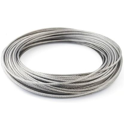 Immagine di CORDA IN ACCIAIO DIAMETRO 4 MM ROTOLO DA 25 MT