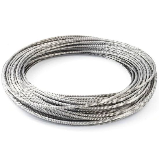 Immagine di CORDA IN ACCIAIO DIAMETRO 4 MM ROTOLO DA 25 MT