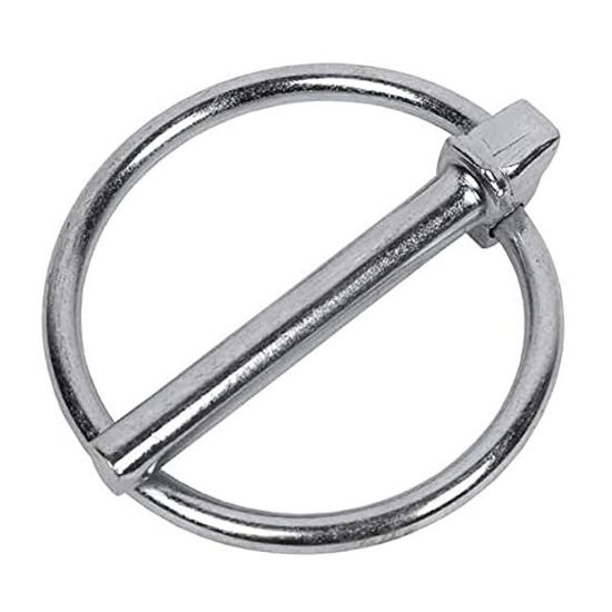 Immagine di COPPIGLIA A SCATTO ACCIAIO ZINCATO 4,5 MM CONFEZIONE 2 PZ