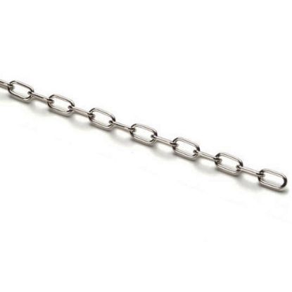 Immagine di CATENA GENOVESE NICHELATA SPESSORE 10 MM CONFEZIONE DA 25 MT