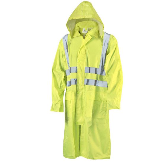 Immagine di CAPPOTTO ANTI PIOGGIA ALTA VISIBILITA' GIALLO TG. XL