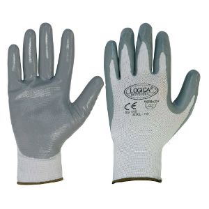 Immagine di GUANTO NITRILE BIANCO/GRIGIO TG.10 CON BLISTER IN COPPIA