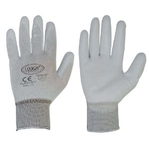 Immagine di GUANTO POLIURETANO BIANCO TG.9 CON BLISTER IN COPPIA