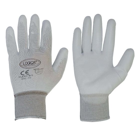 Immagine di GUANTO POLIURETANO BIANCO TG.9 CON BLISTER IN COPPIA