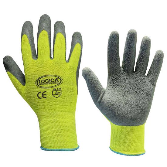 Immagine di GUANTO POLIESTERE GIALLO TG.10 CON BLISTER IN COPPIA