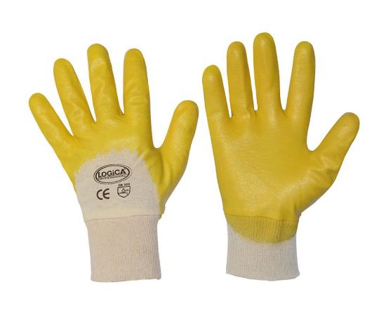 Immagine di GUANTO GIALLO AREATO POLSO MAGLIA TG.10 CON BLISTER IN COPPIA