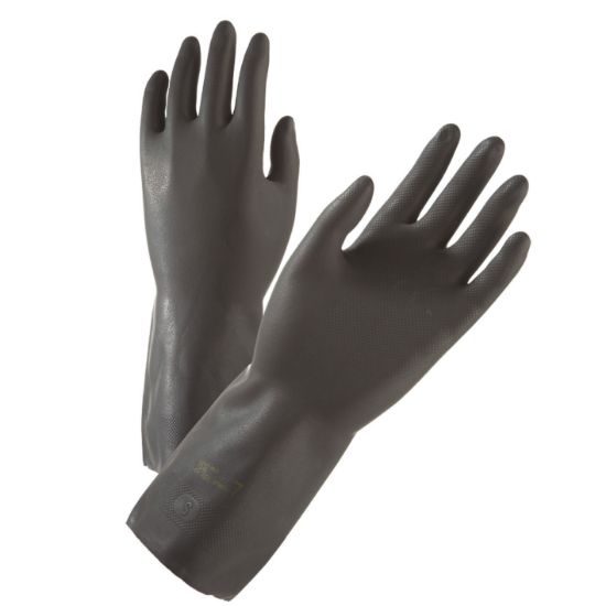 Immagine di GUANTO EDMOND PER INDUSTRIA NERO ALTO TG.10 CON BLISTER IN COPPIA