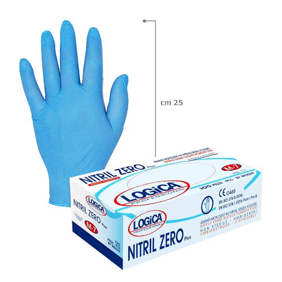 Immagine di GUANTI IN NITRILE BLU SENZA POLVERE TG. XL CONFEZIONE 100 PZ