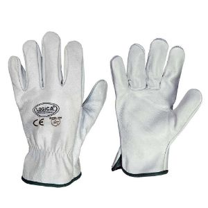 Immagine di GUANTO PELLE FIORE BIANCO TG.10 CON BLISTER