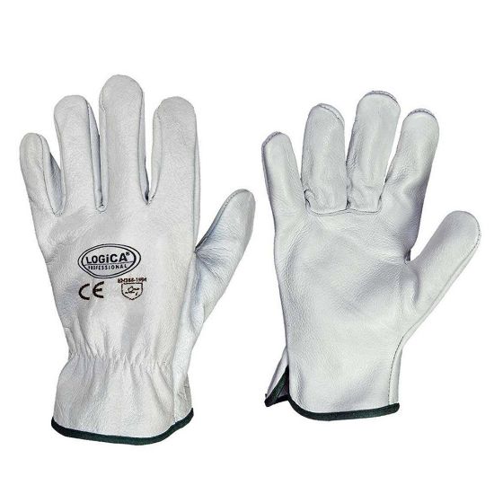 Immagine di GUANTO PELLE FIORE BIANCO TG.10 CON BLISTER